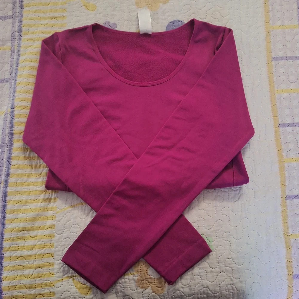 New Mix| Women's Pink Long Sleeve Shirt (onesize) - Picture 7 of 8